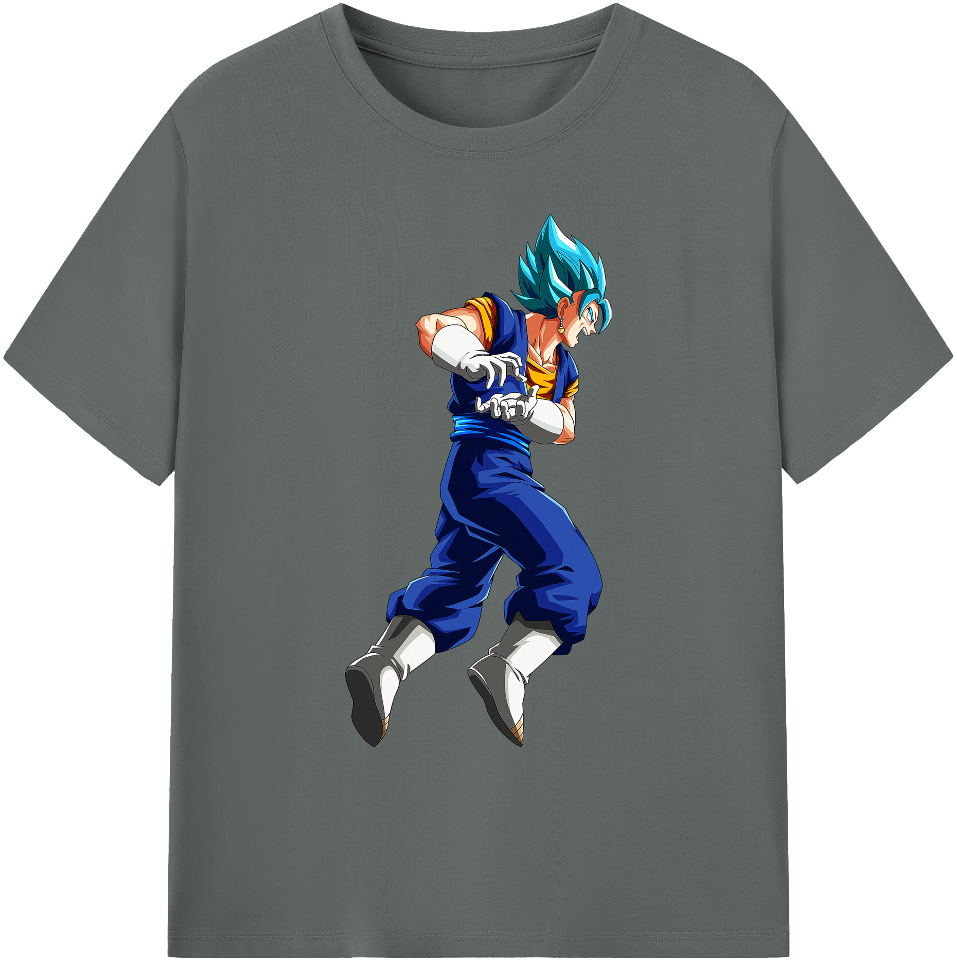 （画像用） ドラゴンボール ベジット DRAGON BALL Vegetto 綿100％ メンズ半袖Tシャツ｜肌触りやわらか＆通気性